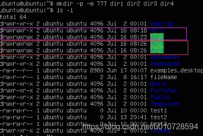 mkdir 777 linux.